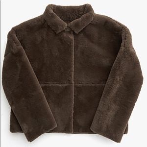 Manes Paris Monaco Brown Faux Fur Jacket One Size (XS-M) *Brand New